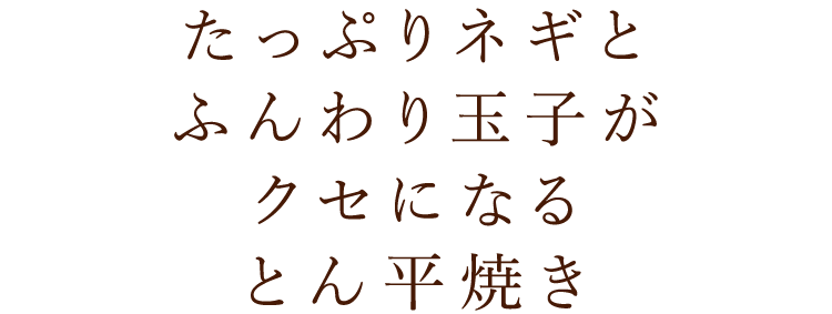 たっぷりネギと